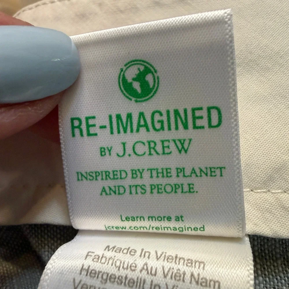 J.Crew Straight Linen Blend Pants Men 38x32 Heather Light Green Preppy Academia
